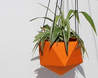 Hanging planter Icosahedron 3D printed
