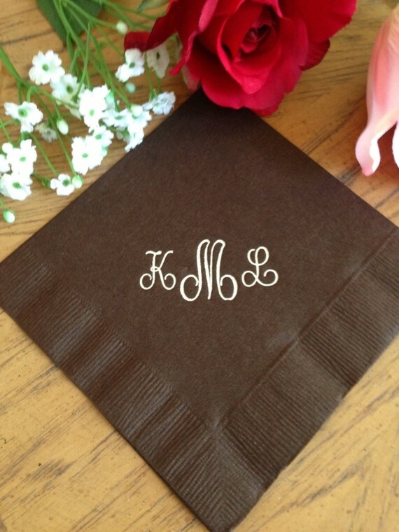 Personalized napkins cheap napkins monogram custom printed