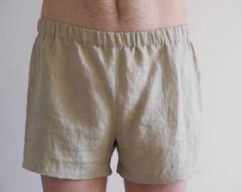 Mens Linen Shorts / 100% Linen / Men's Linen Shorts