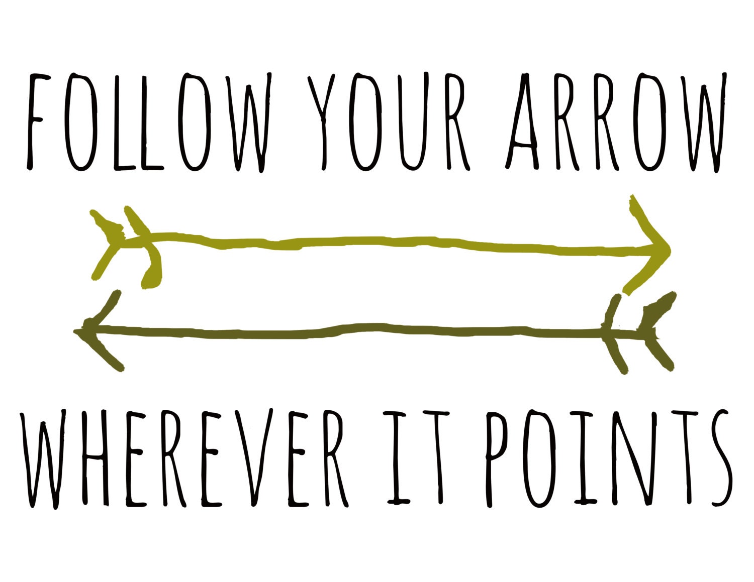 Follow Your Arrow Print 8.5x11
