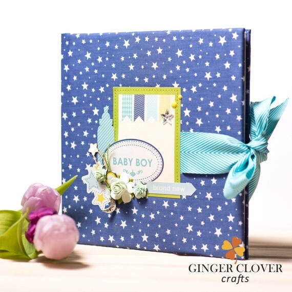 Made to order baby boy book personalized by GingerCloverCrafts