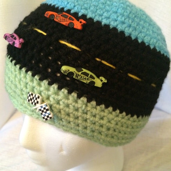 Items similar to Race car beanie on Etsy