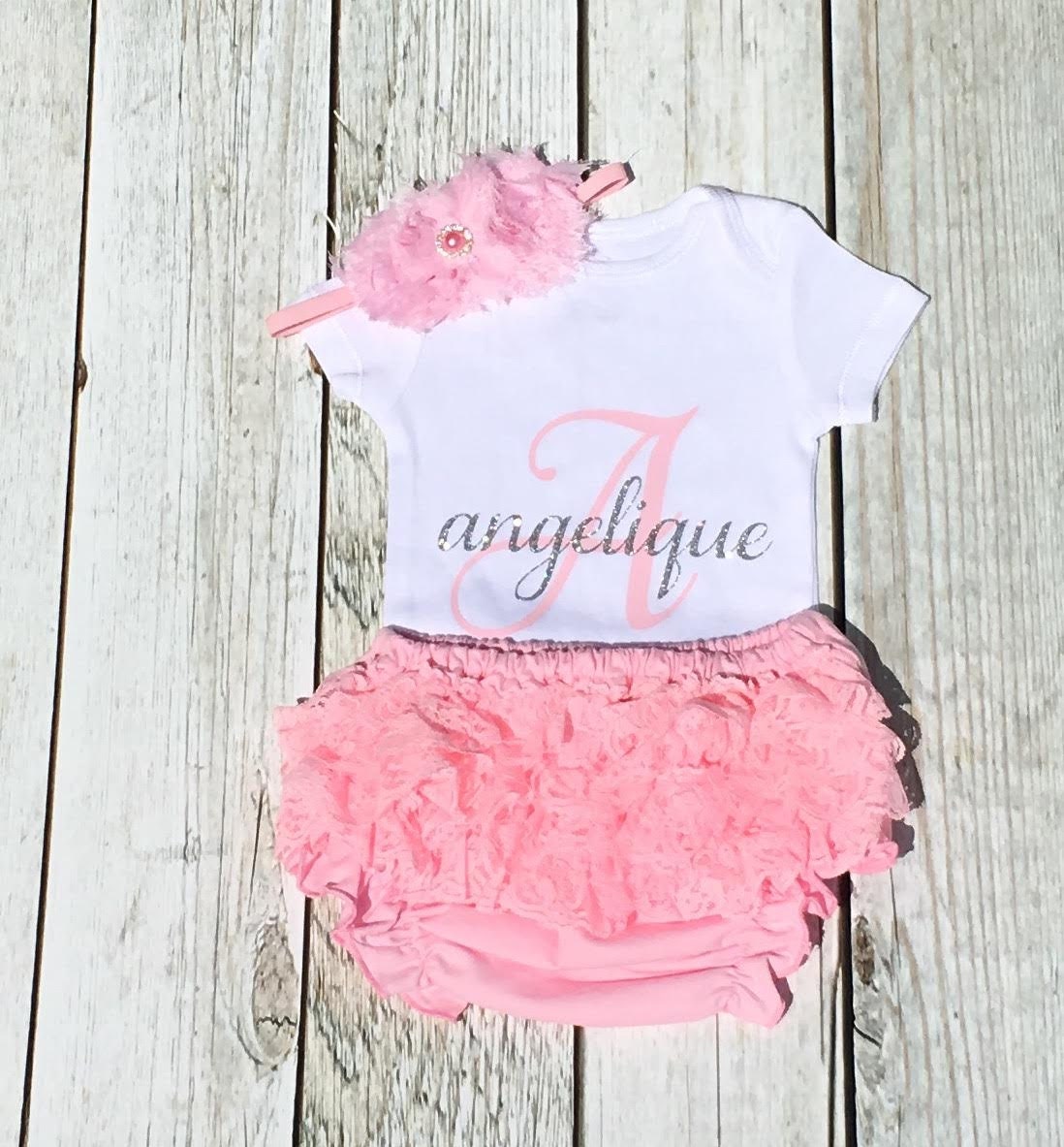 Baby Girl Clothes Personalized Baby Girl by SimplySwankyDesigns