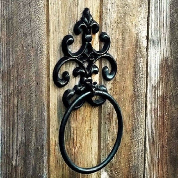 Towel Holder / Towel Ring / French Country by SouthTexasHomeDecor