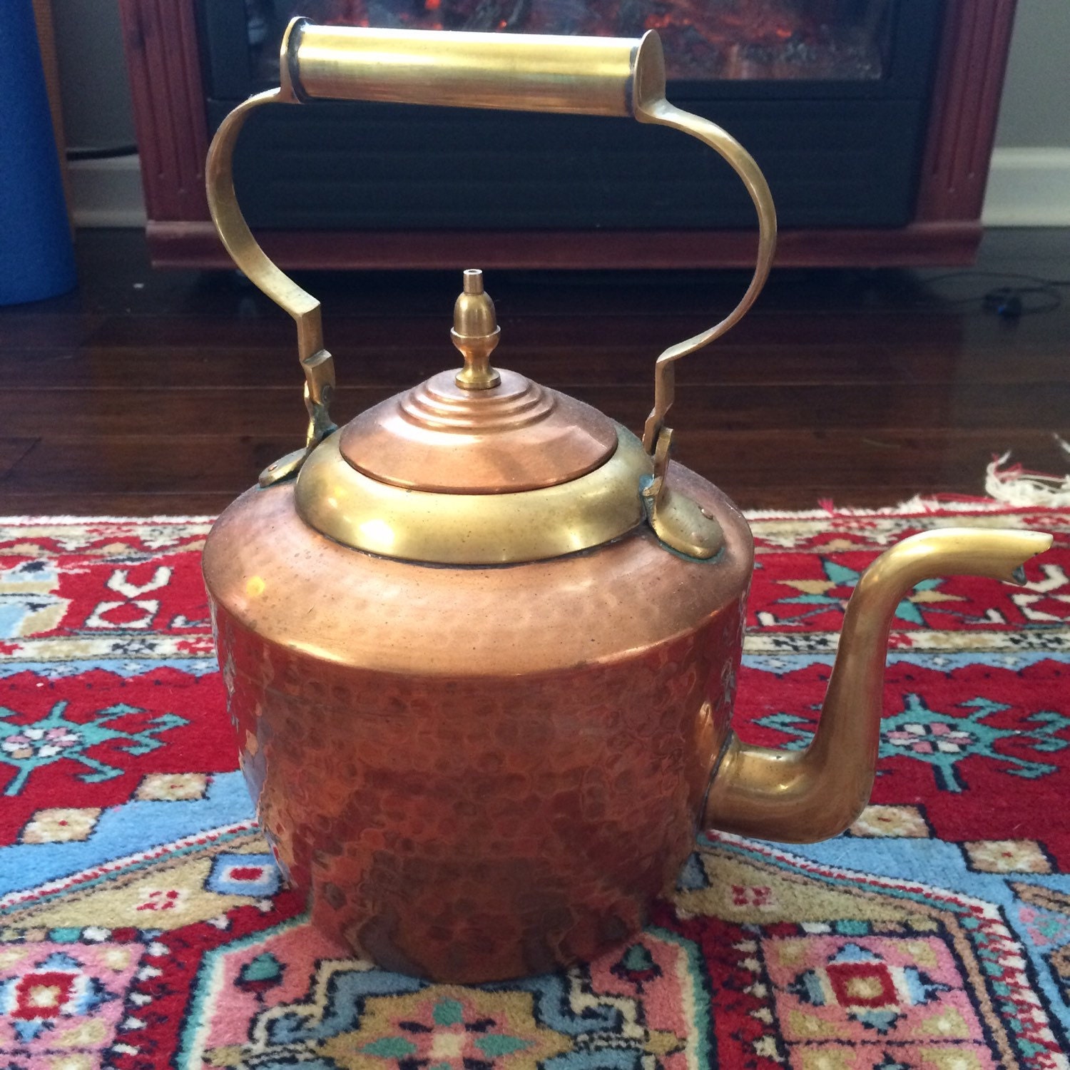 Large copper tea kettle