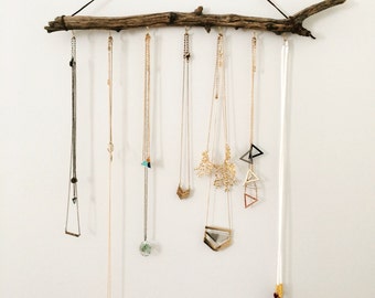Jewelry Hanger, Driftwood decor, Jewelry organizer, Bathroom organizer, Beach decor, Driftwood hanger, Accessory organizer