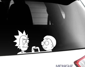 Fist Bump / Rick & Morty Inspired Vinyl Decal / Vinyl Sticker