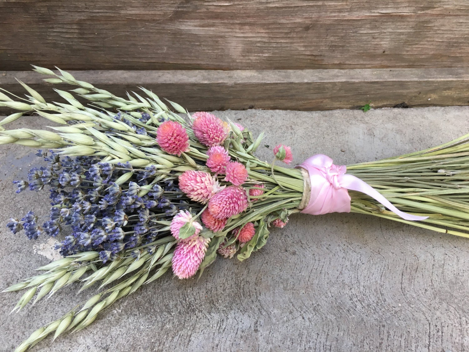 Rustic chic Lavender wedding bouquet dried by ...