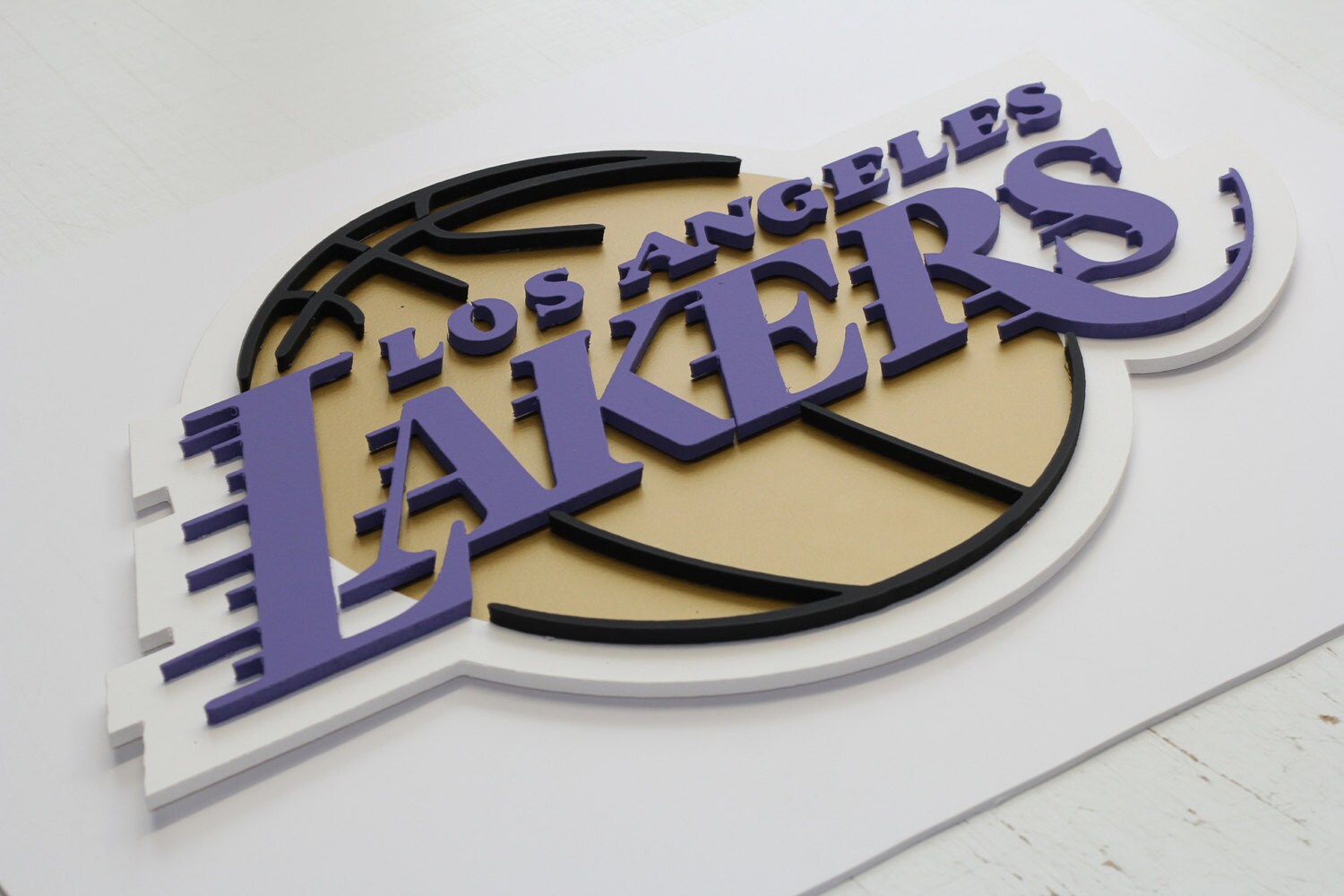 New NBA LA Los Angeles Lakers 3D Fan Foam Logo by decorsticker