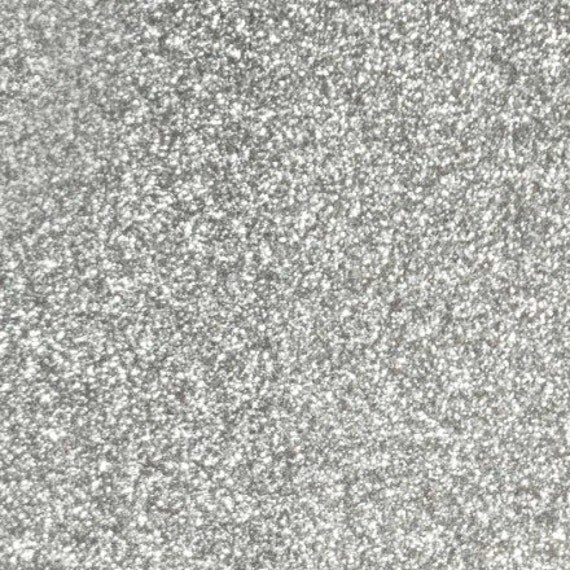 Silver Glitter Siser HEAT TRANSFER vinyl sheet by WashiWarehouse