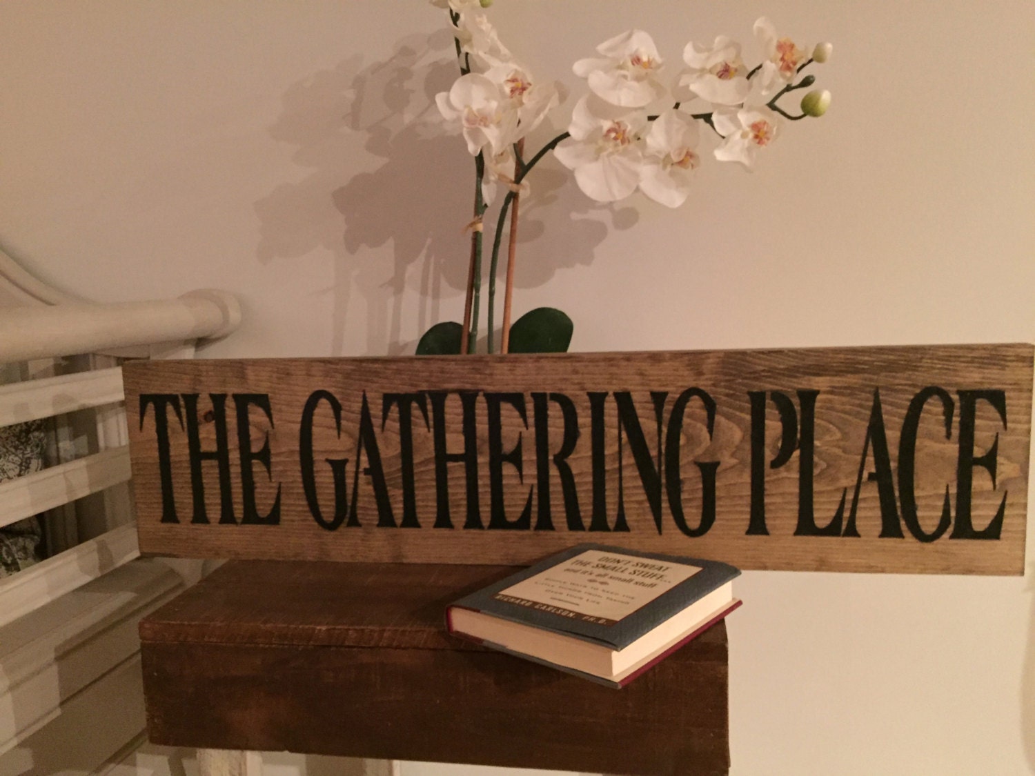 Large Rustic Wood Sign The Gathering Place by OconeeSignShack