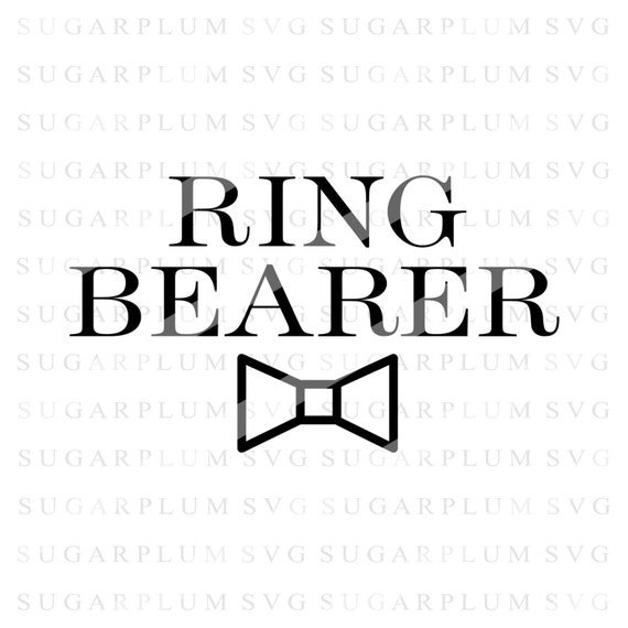 Ring Bearer Svg Wedding Svg Cutting File Design by SugarplumSVG