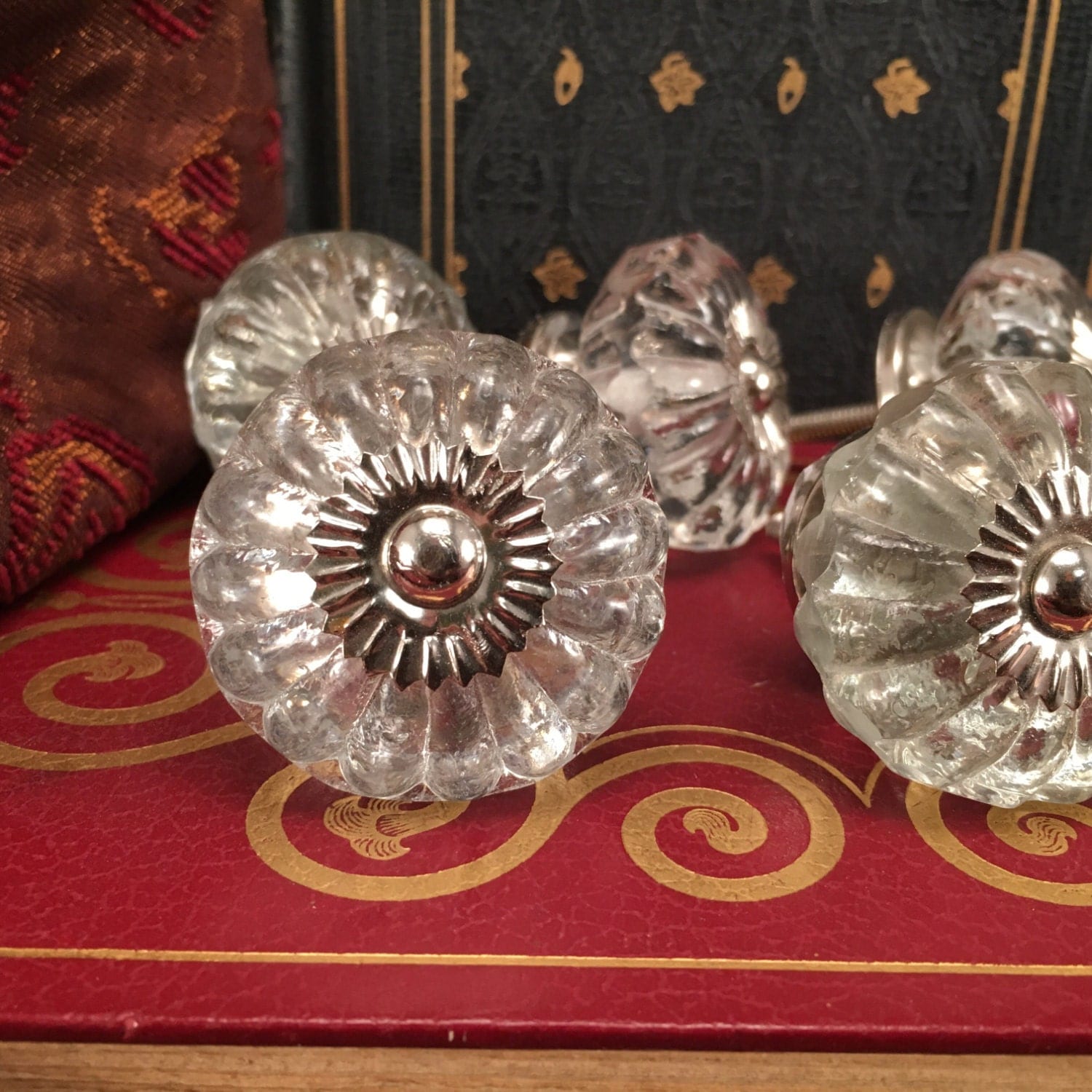 RESERVED Natalie 16 Clear Knobs Decorative Pull Knob Craft