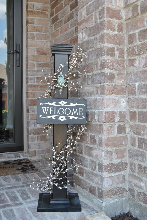 Rustic Sign Post Rustic Porch Post Wood Rustic Sign Post