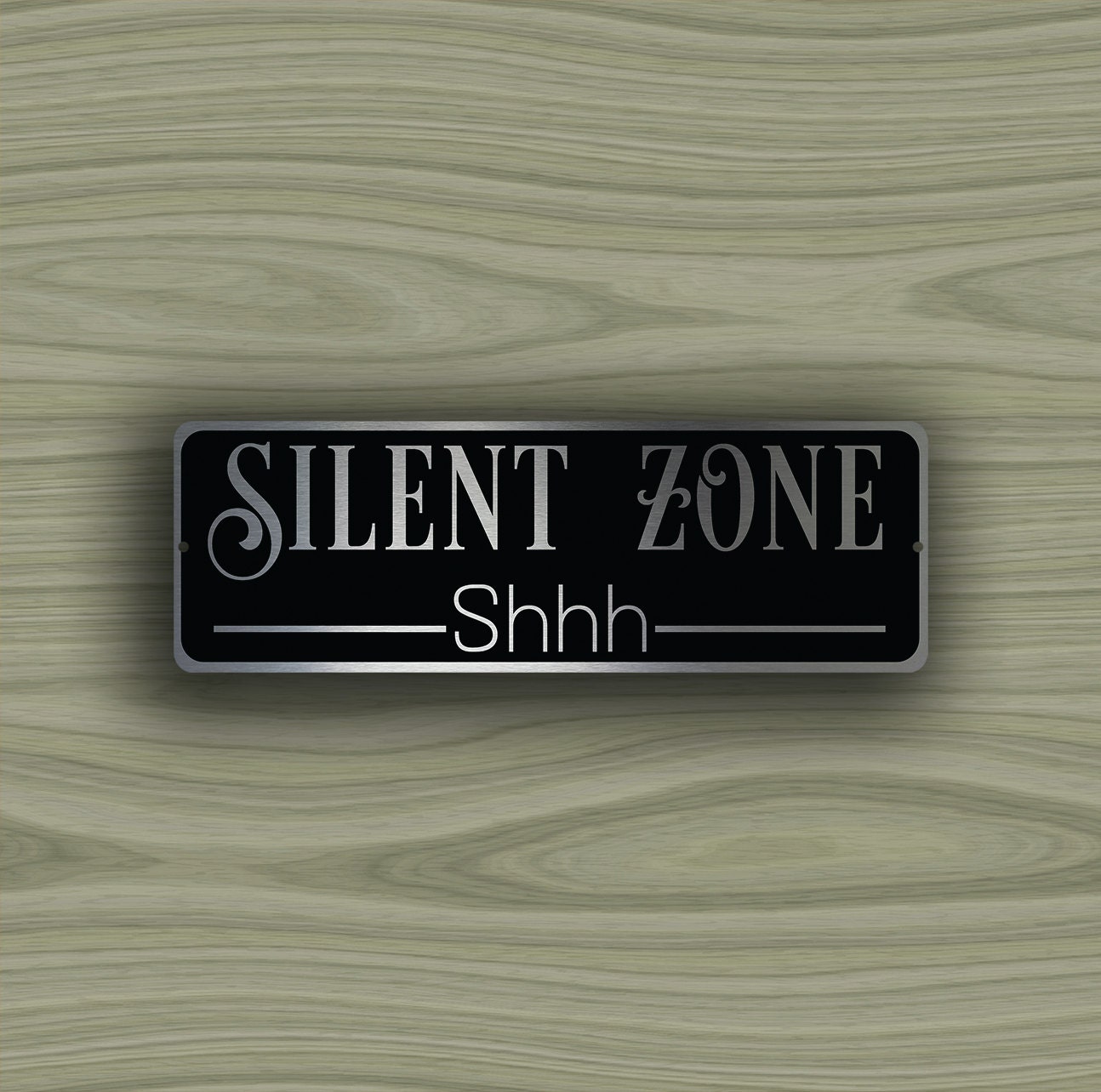 SILENT ZONE SIGN Silent Zone signs Custom Door Signs Silent