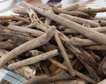 Bulk Driftwood Lot of SMALL MEDIUM LARGE Pieces of Driftwood Pieces For Sale, Lake Erie, Surf-Tumbled, Drift Wood ~For Frames Wreaths Crafts