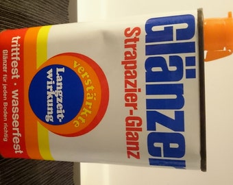Vintage Tin Glänzer detergent, Erdal-Rex, tin can, vintage decor, catcher, Orange, cleaning