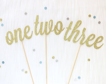 Calligraphy Glitter Table Numbers | Wedding | Baby Bridal Showers | Floral Arrangements | Centrepieces | Cursive Gold Table Numbers
