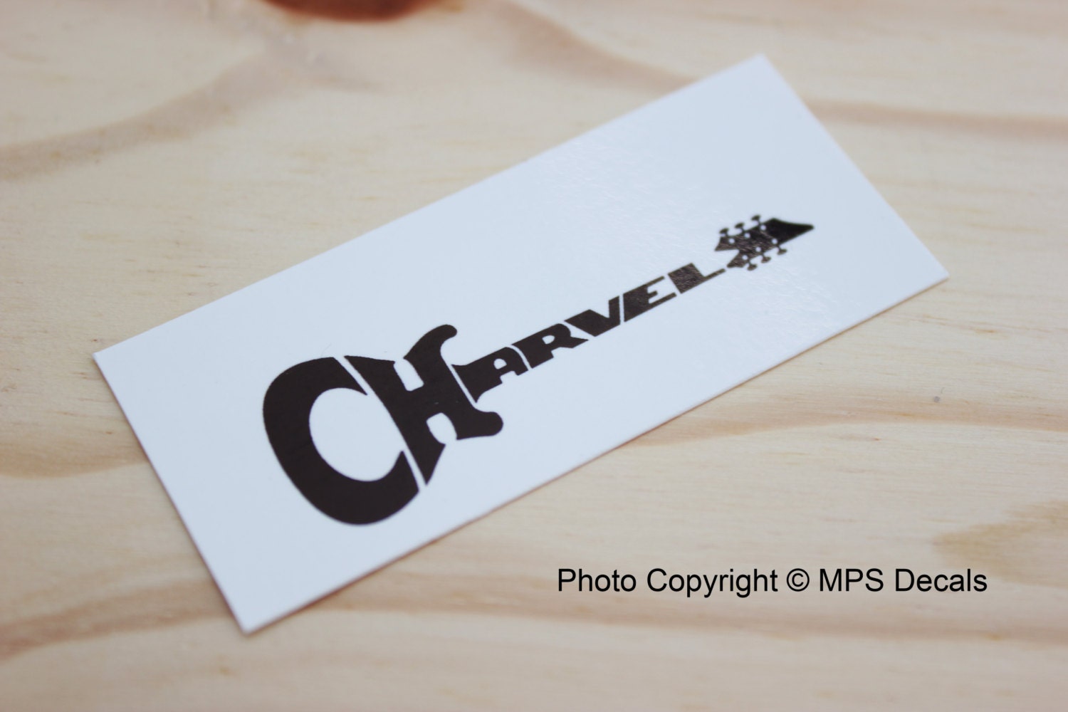 Charvel Guitar Headstock Waterslide Decal