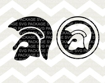 Spartan Helmet Silhouette, Spartan SVG, Warrior Svg, Military Silhouette cut files for Silhouette and circuit, Greek Warrior clipart, Helmet