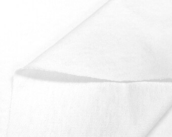 100% Cotton Jersey Fabric (Wholesale Price Available By the Bolt) USA Made Premium Quality - 5565 White - 1 Yard