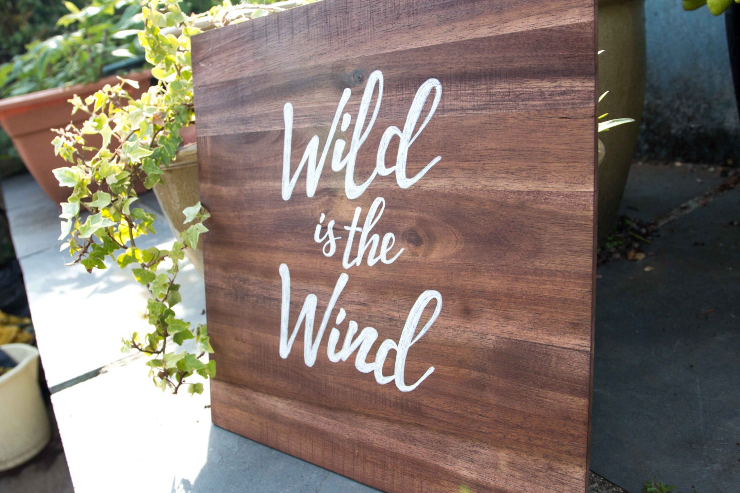 Custom Hand Painted Calligraphy Quote on Wood by thatcraftybrit