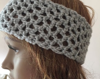Crochet headband, easy fit headband