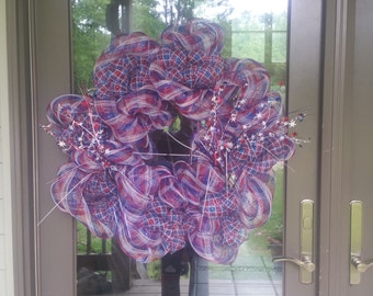 Deco Mesh Wreath 4th of July