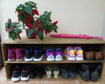 BRAND NEW Handmade Retro Style Wooden Shoe Rack Cabinet BRAND NEW Handmade Retro Style Wooden Shoe Rack Cabinet