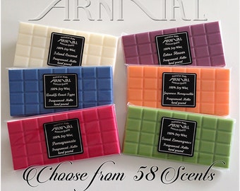 Highly Scented 100% natural SOY WAX MELT bar 100hr burn Fragranced Melts for tart warmers melters online shop Candle Tarts for oil burners