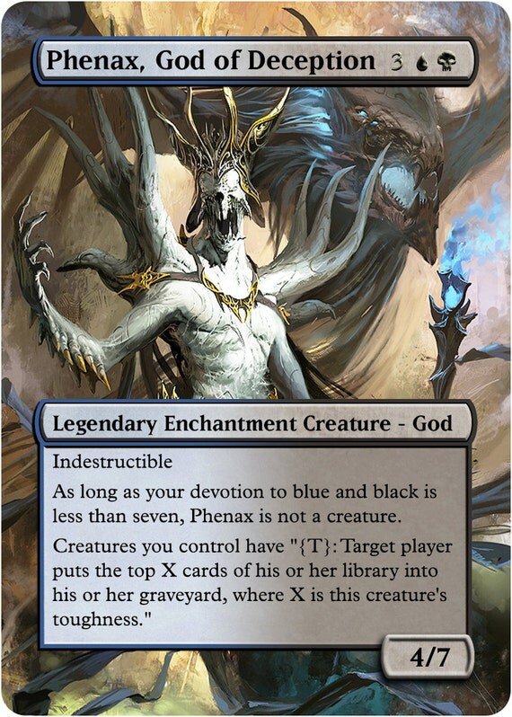 Phenax God of Deception Custom Art Foil or by CustomCardArtShop