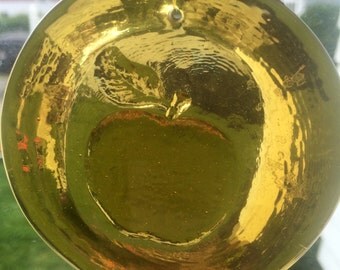 Pressed Glass Apple Sun Catcher