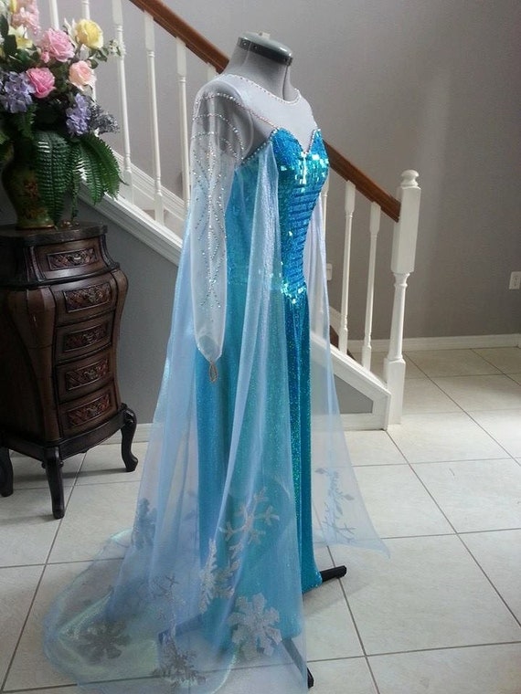 Elsa Frozen Cosplay Halloween Adult Costume