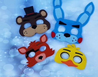 Five Nights at Freddys Dress Up Mask, Pretend Play, Costume, Cosplay - Ready to Ship
