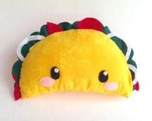 plush taco pillow