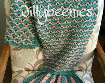 Jillybeenies Mermaid Tail Blanket PATTERN