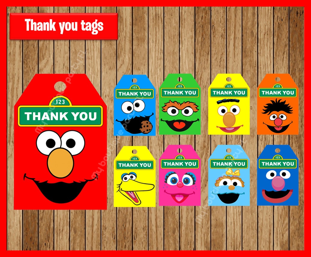 Sesame Street Thank You Tags Instant Download Printable sesame-street-thank-you-tags-instant-download-printable
