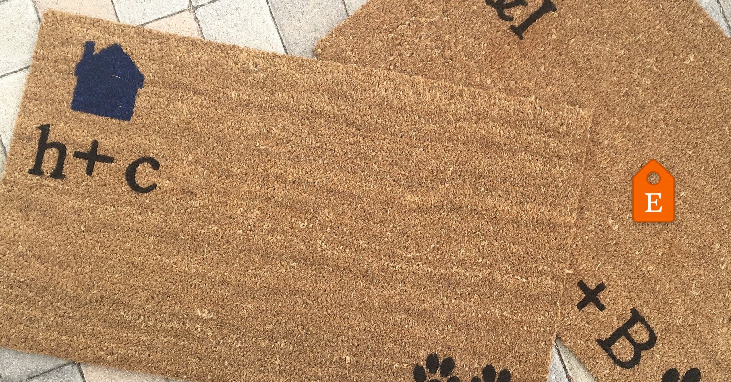 Custom Initials Doormat / Personalized Doormat / Custom Name