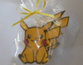 8 Kids Party favors Pokemon Patches Cute Patches Childs Party Favors Pokemon Theme Party