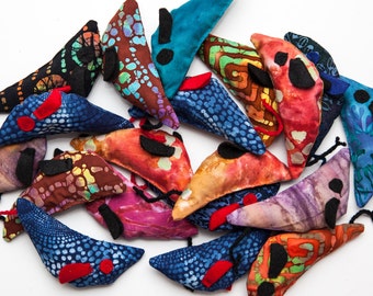 Handmade Catnip Mice Made in Baltimore with Organic Catnip, Cat Nip Mouse, Cat Toy, Toys for Cats, Gifts for your Cats, Kitty Treat