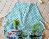 Kids-Aprons-Planes-Dots-Jets-Chef-Art-Cooking-Kitchen-Baking-Play-Dough-Summer-Garden-Back-To-School-Smocks-Holiday-Birthday-Toddler-Gifts