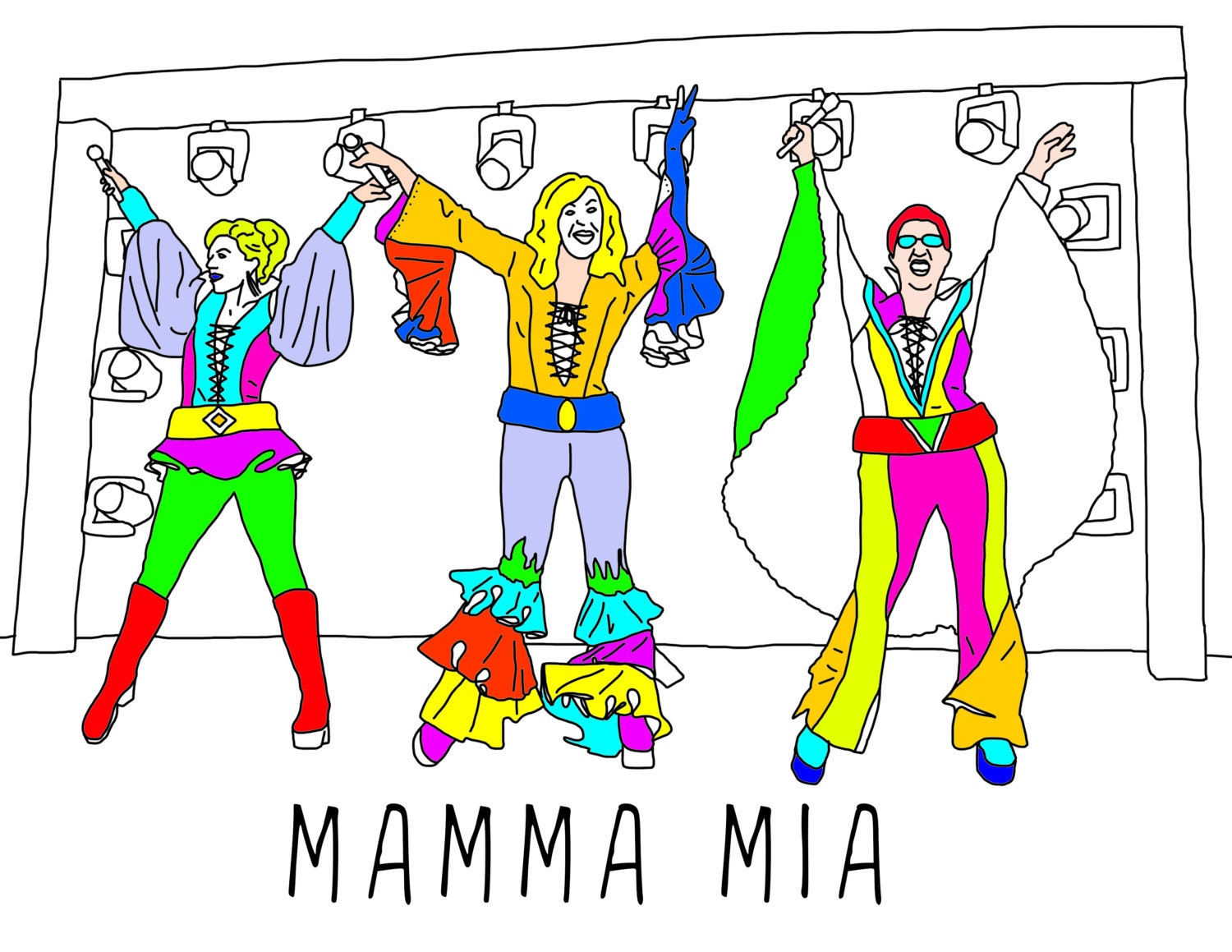 The Broadway Coloring Book Adult coloring book Printable