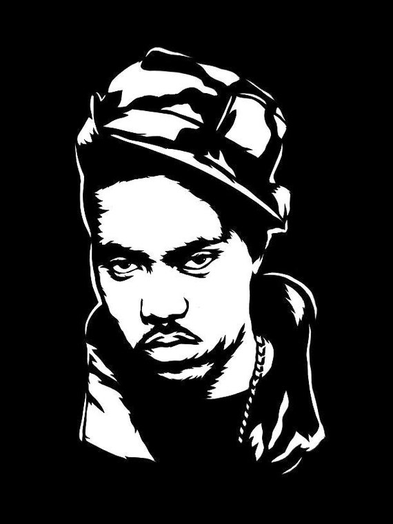 Nas Stencil Art Print 8.5x11