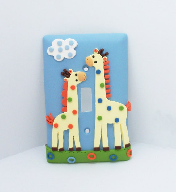Giraffe Light Switch Cover or Outlet Cover Jungle Nursery