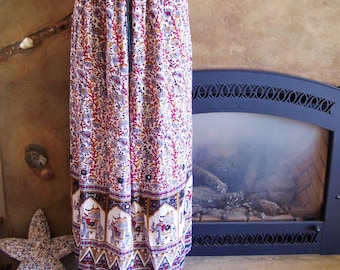 Plus size, Skirt, Elephant skirt, Drawstring skirt, Tribal skirt, Gypsy skirt, Boho skirt, Animal skirt, India, size osfm