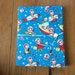 Sale *** Rocket Rascals Reusable Fabric Covered Composition Book Cover - with pen and composition book, faabric covered notebook, journal