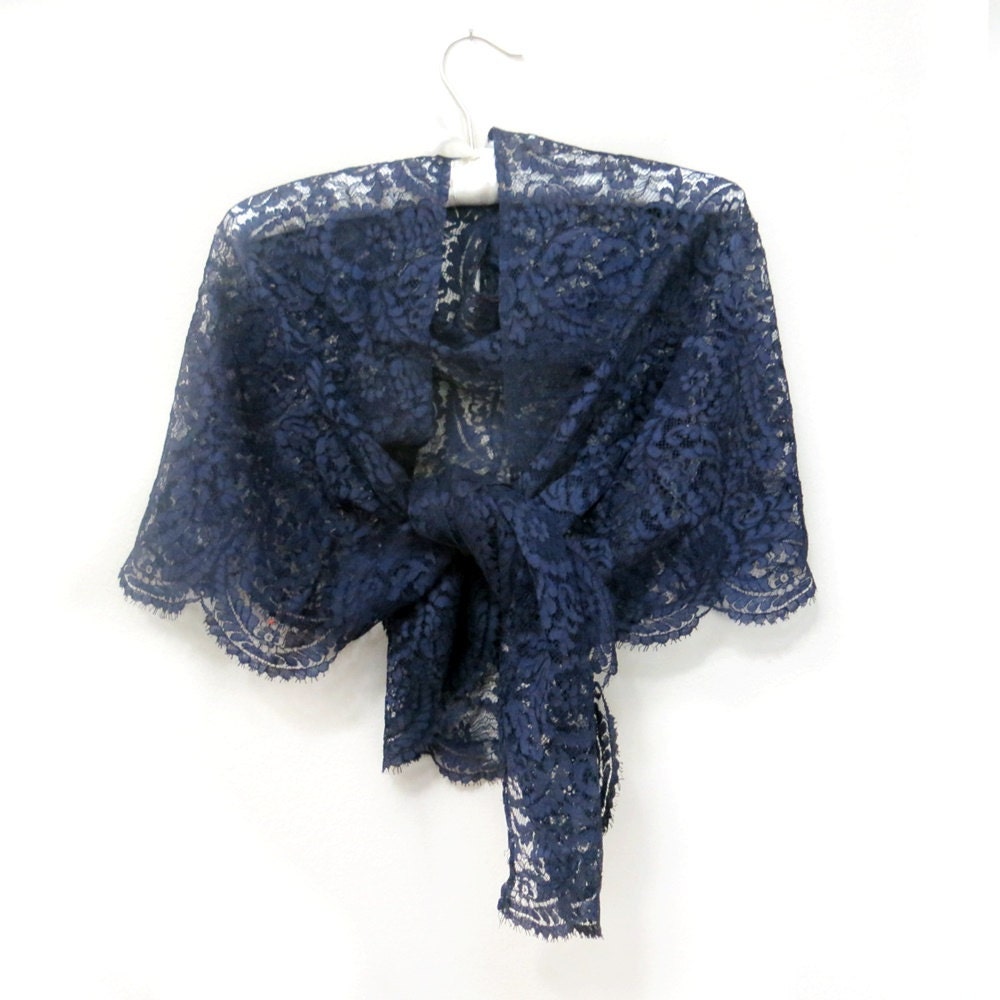 navy blue evening wrap