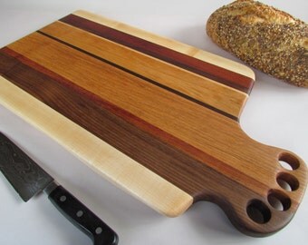 Unique RECLAIMED Mixed Hardwoods LARGE Cutting Board
