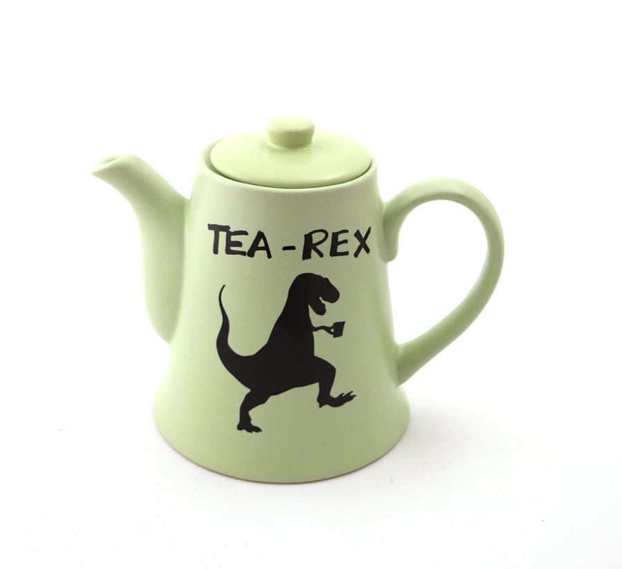 Tea Rex Teapot trex dinosaur large tea pot ceramic teapot
