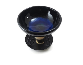 Essential Oil Diffuser in Royal Blue Handmade Ceramic Pottery